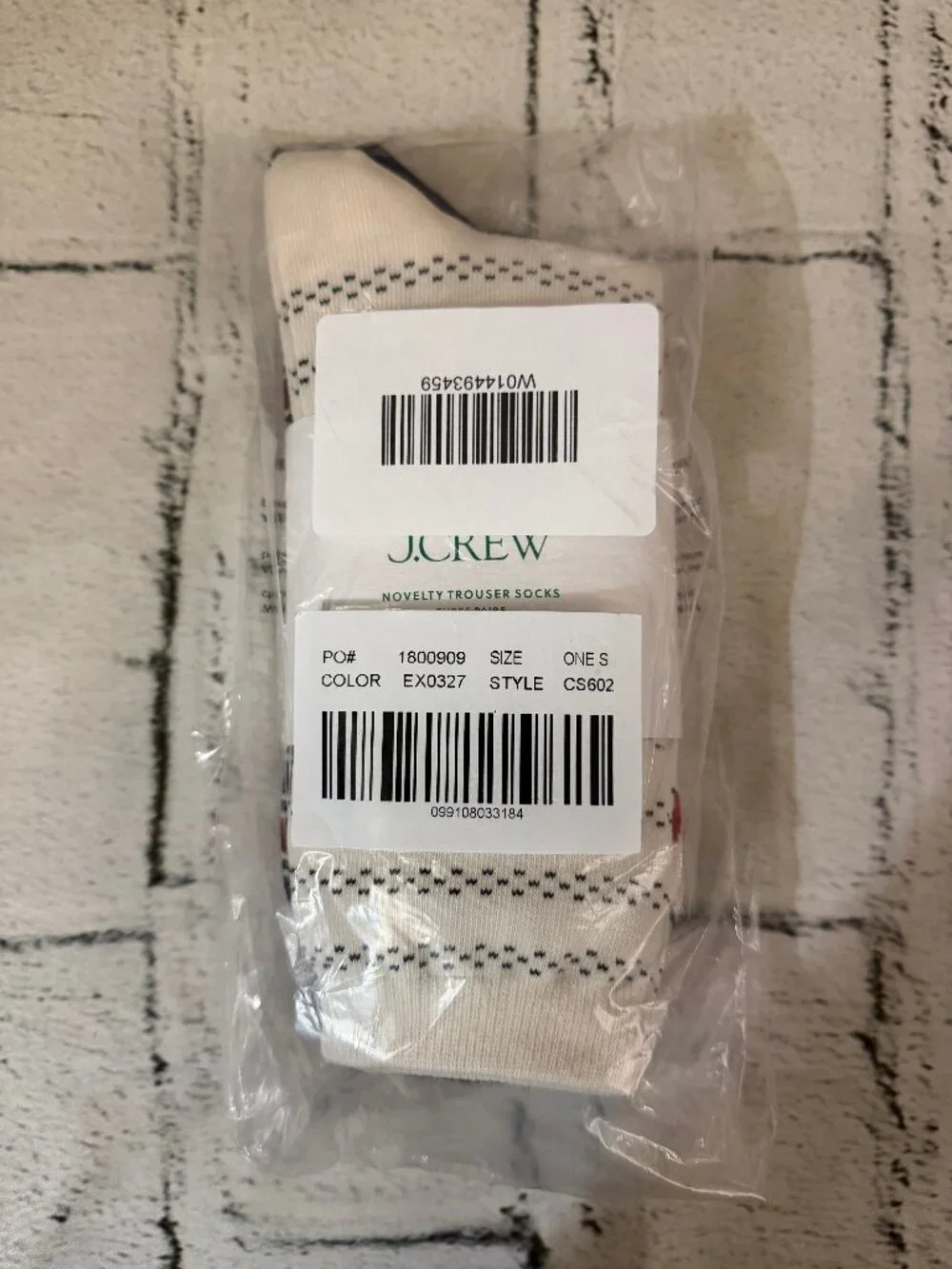 J. Crew Patterned trouser socks three-pack